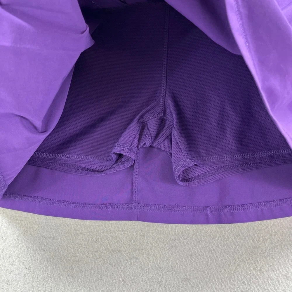 Athleta Skort Womens Small Purple Pleated Stretch Athletic Tennis Golf Skirt